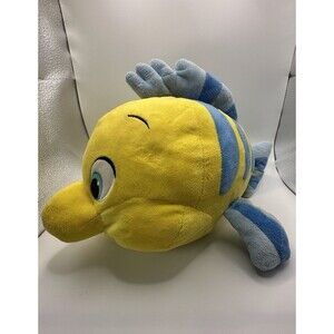 Disney Store Exclusive Flounder Plush The Little Mermaid Stuffed Animal Medium